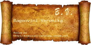 Bagnovini Veronika névjegykártya